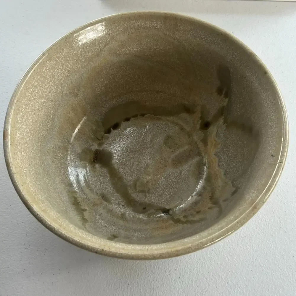Wingfoot Signed Studio Art Pottery Bowl Glazed 9x4